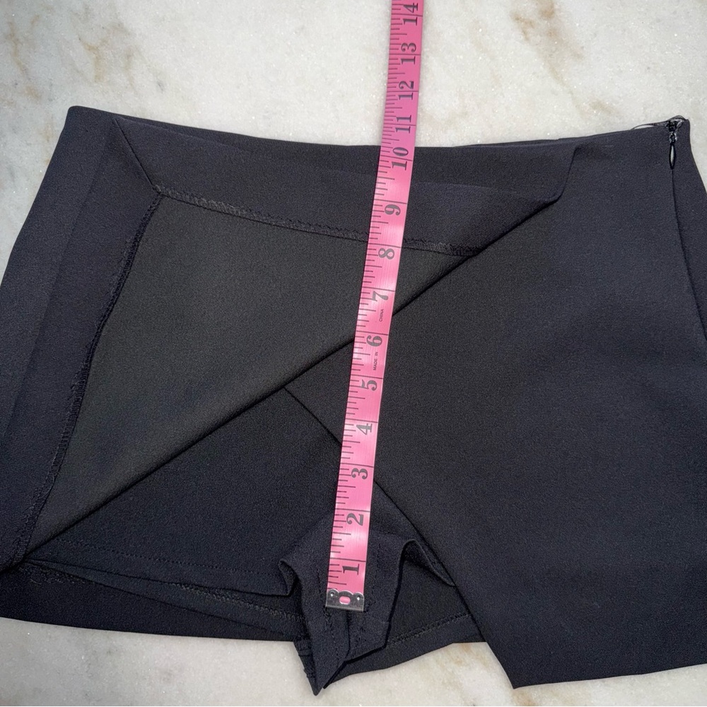Zara Black Asymmetrical Micro Mini Skort - Picture 14 of 15